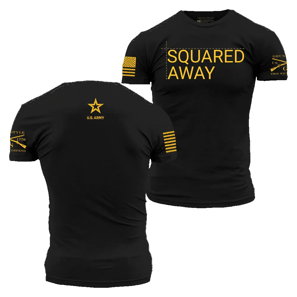Army - Squared Away T-Shirt - Black sold by Grunt Style