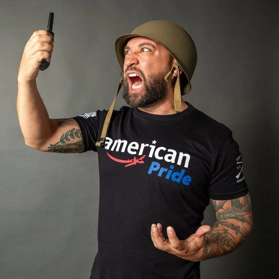 American Pride T-Shirt - Black sold by Grunt Style product image thumbnail 4