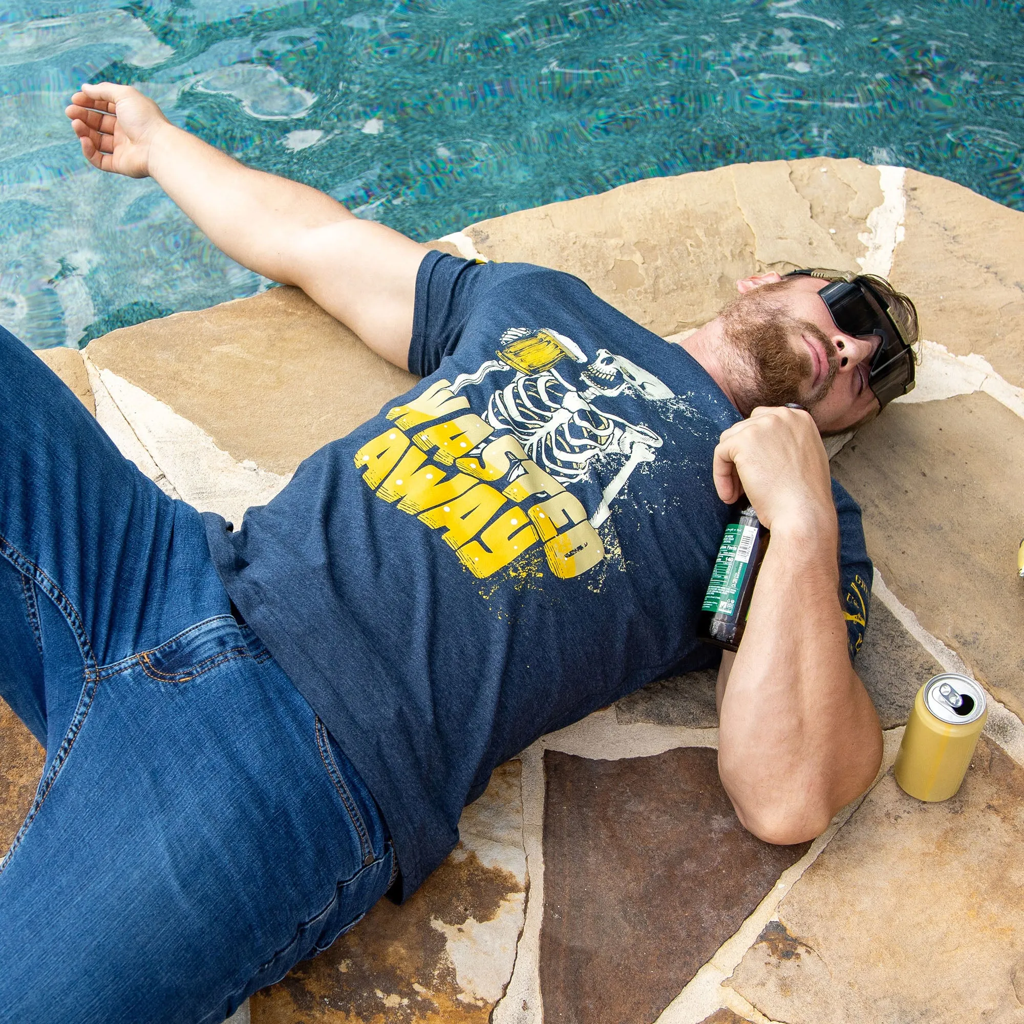 Wasted Away T-Shirt - Midnight Navy sold by Grunt Style product image thumbnail 4