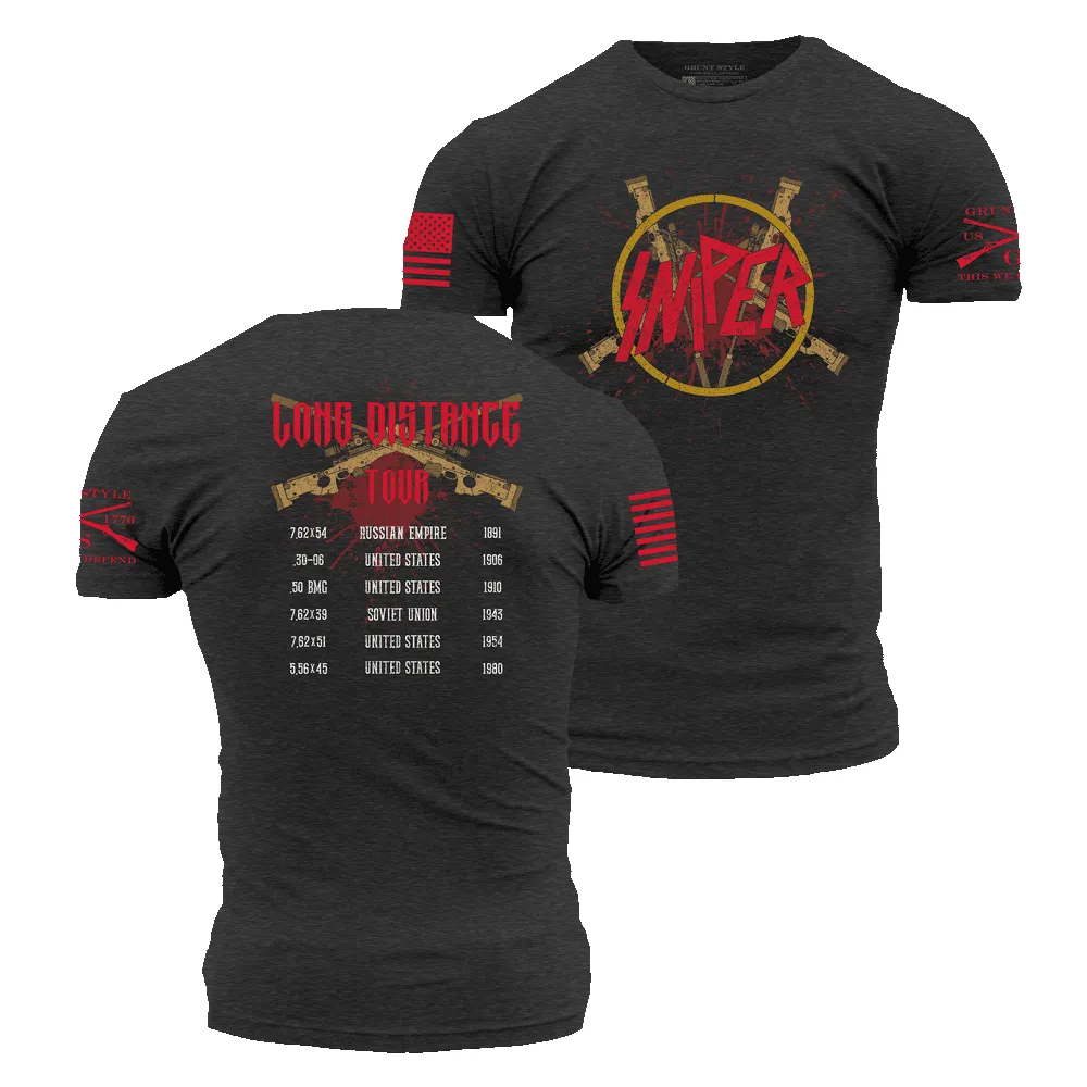 Sniper Tour T-Shirt - Charcoal sold by Grunt Style