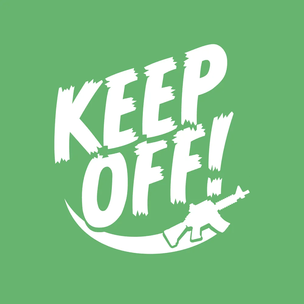 Keep Off T-Shirt - Kelly Green sold by Grunt Style product image thumbnail 2