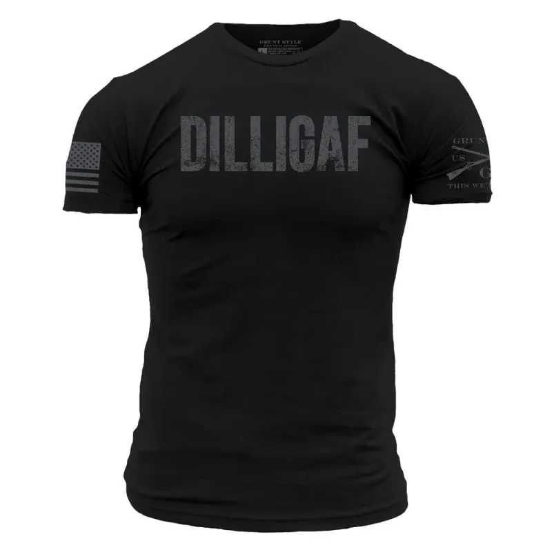 DILLIGAF T-Shirt - Black made by Grunt Style