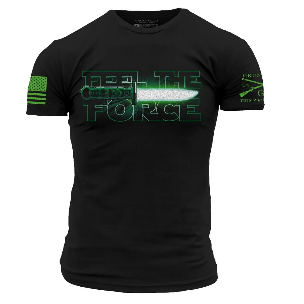 Feel The Green Force T-Shirt - Black sold by Grunt Style