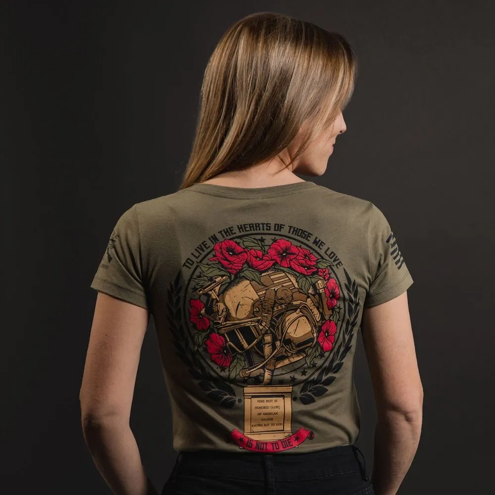 Women's Those We Love V-Neck T-Shirt - Military Green sold by Grunt Style product image thumbnail 3