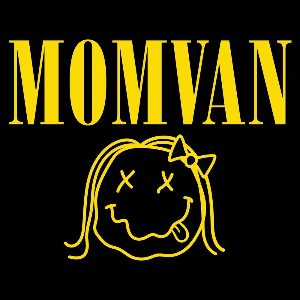 Women's MomVan Boyfriend Fit T-Shirt - Black sold by Grunt Style product image thumbnail 2