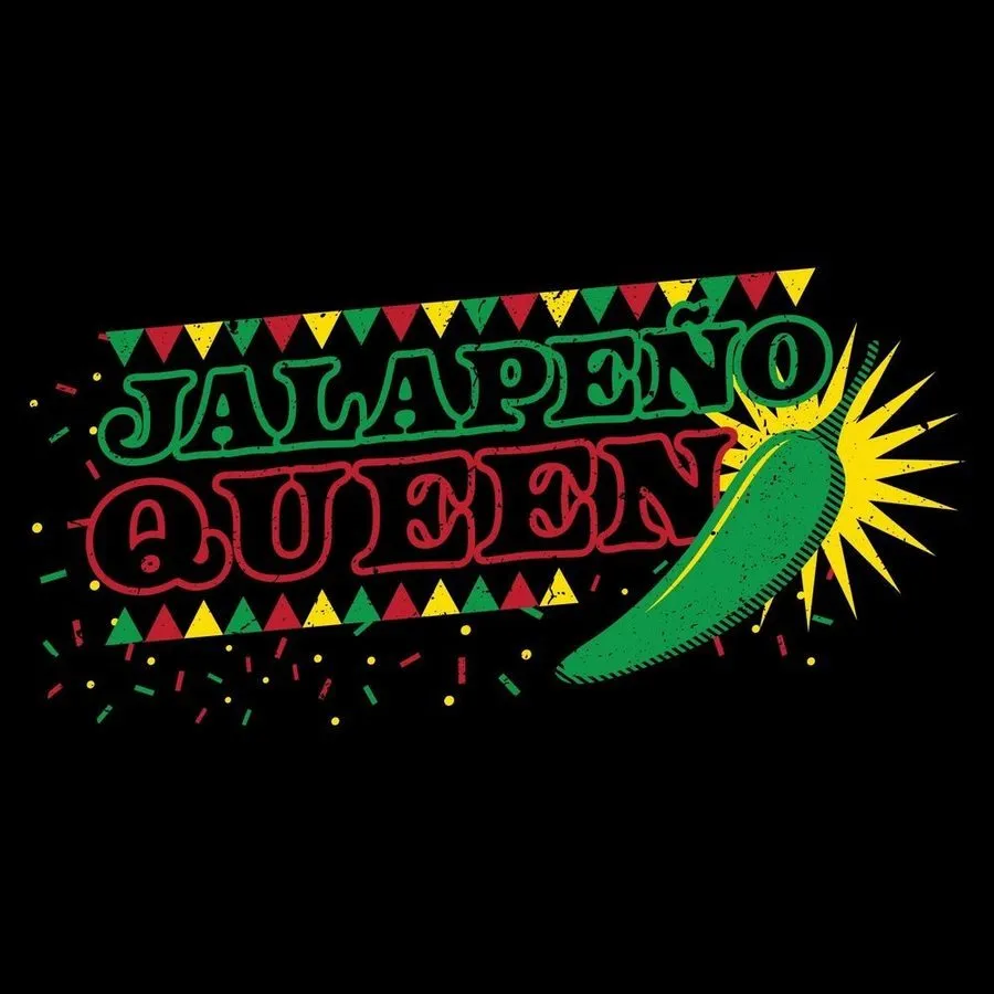Women's Jalapeno Queen Boyfriend Fit T-Shirt - Black sold by Grunt Style product image thumbnail 2