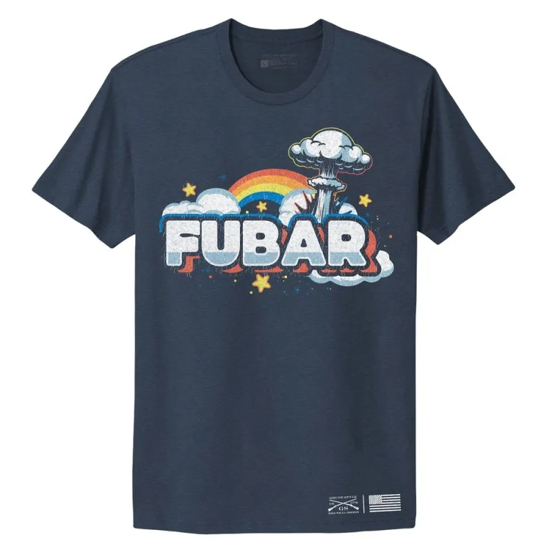 Women's FUBAR Boyfriend Fit T-Shirt - Midnight Navy sold by Grunt Style