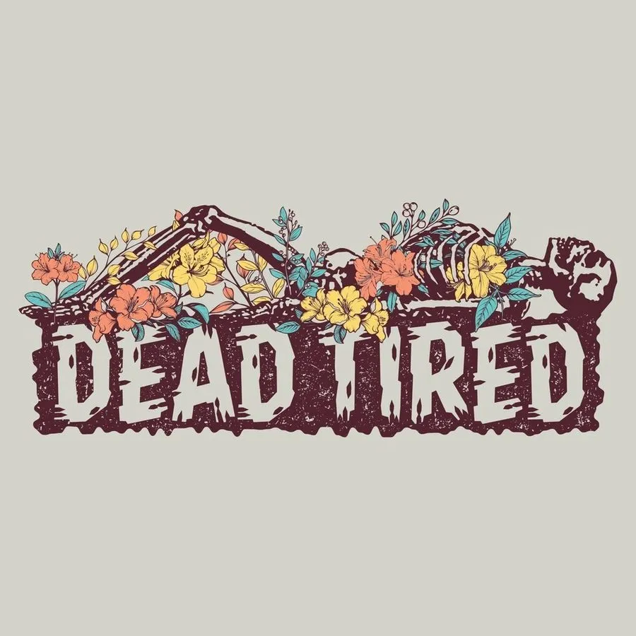 Women's Dead Tired Boyfriend Fit T-Shirt - Sand sold by Grunt Style product image thumbnail 2