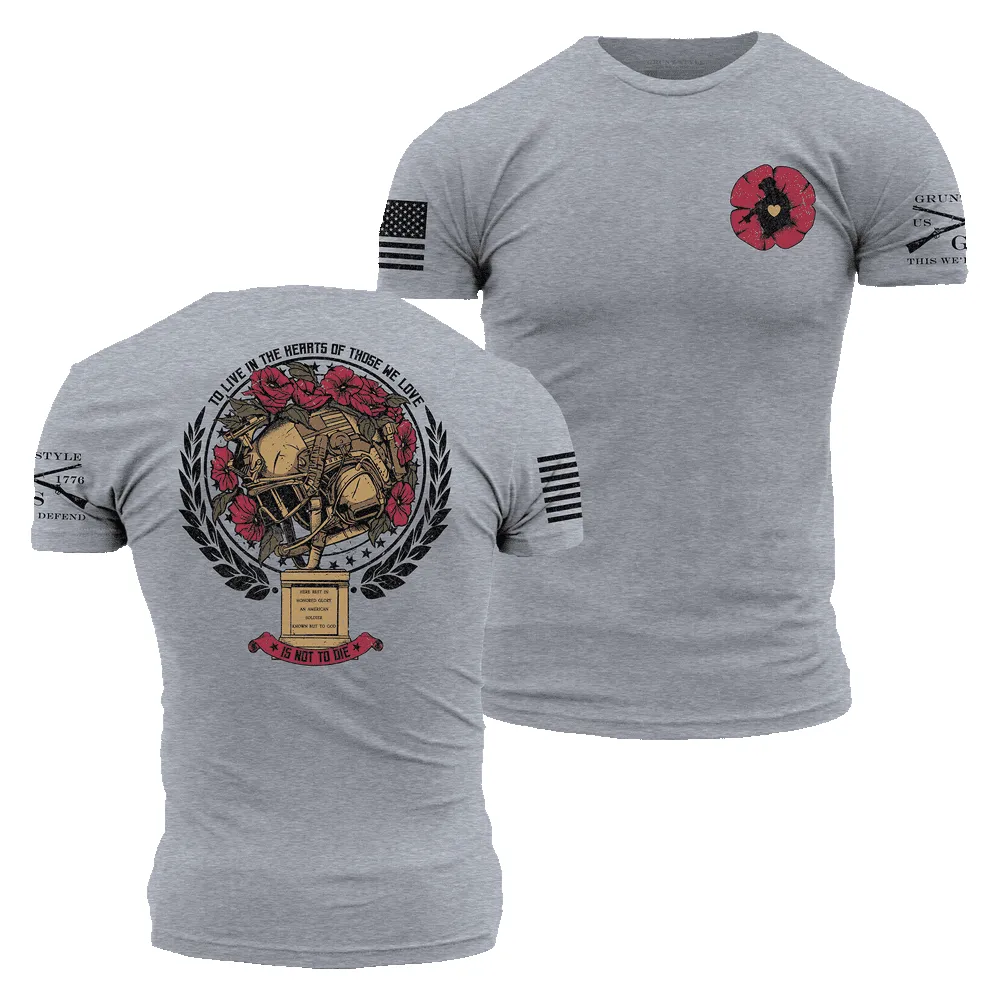 Those We Love T-Shirt - Dark Heather Gray sold by Grunt Style