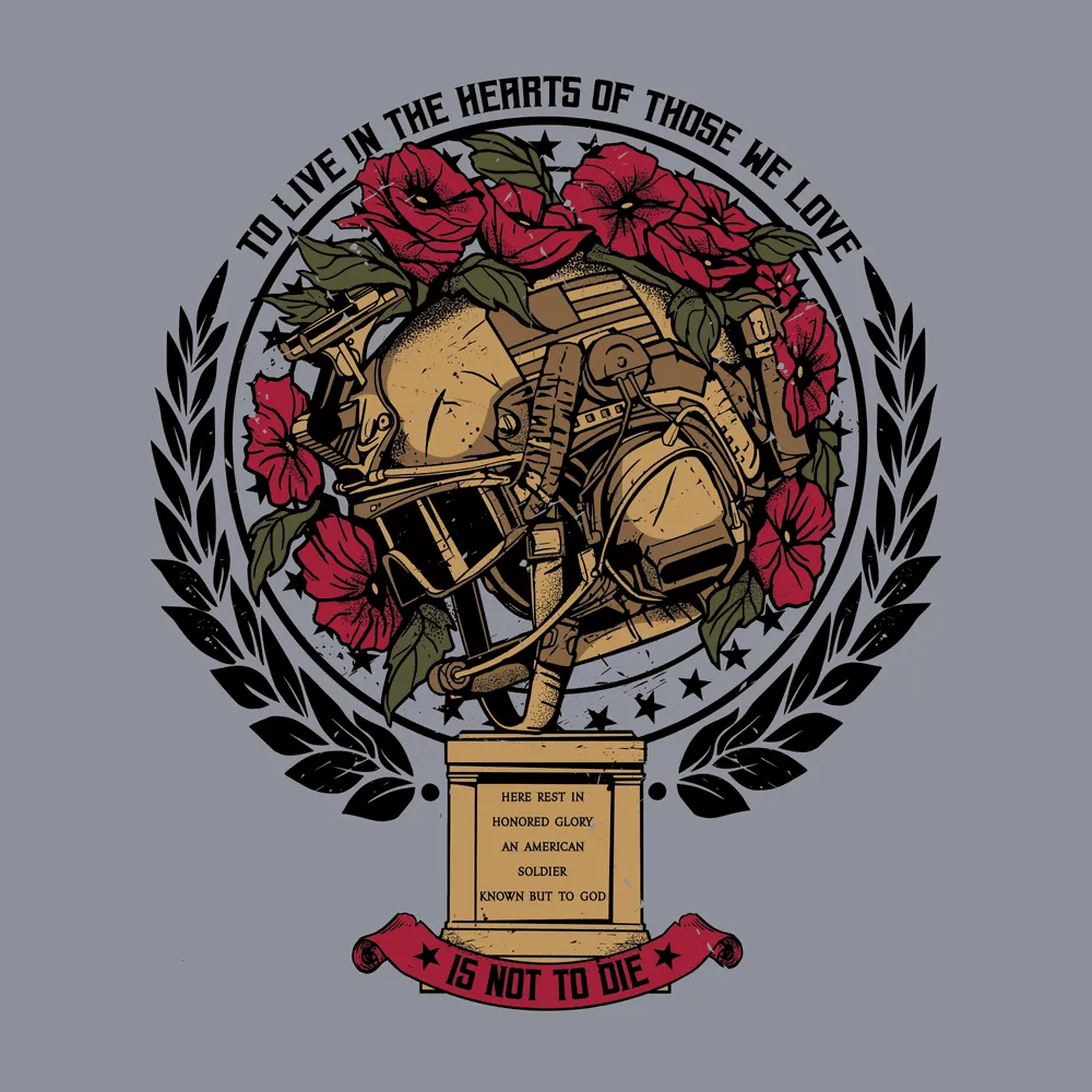 Those We Love T-Shirt - Dark Heather Gray sold by Grunt Style product image thumbnail 2