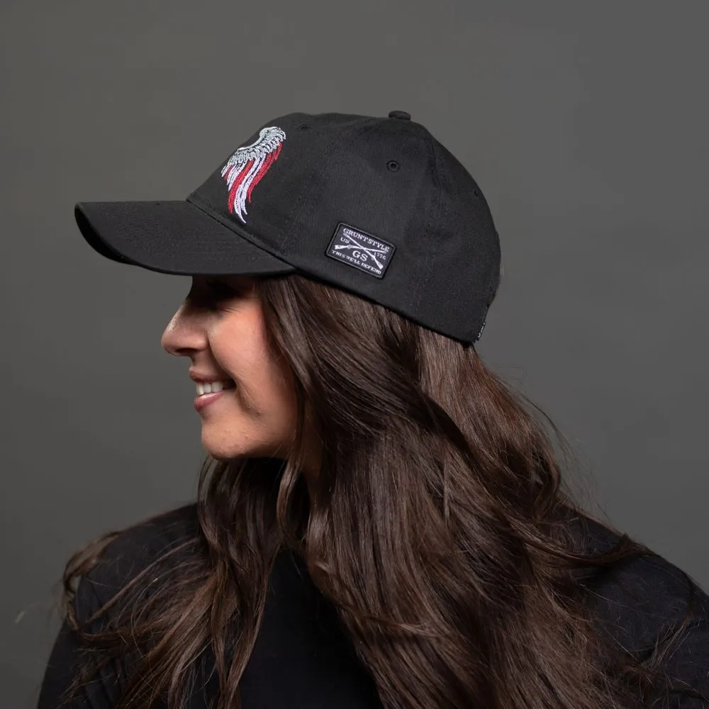 Freedom Angel Dad Hat - Black sold by Grunt Style product image thumbnail 4