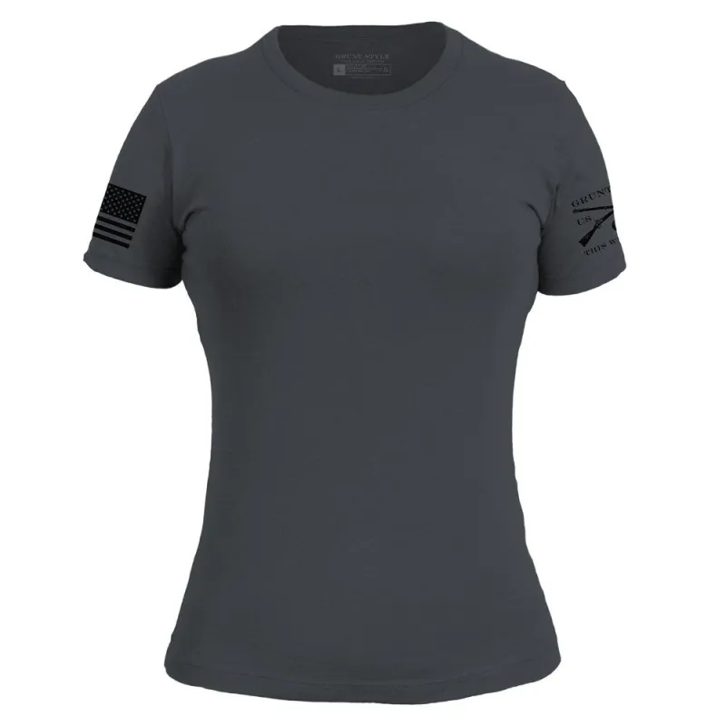 Basic T-Shirt Women's Slim Fit - Heavy Metal sold by Grunt Style