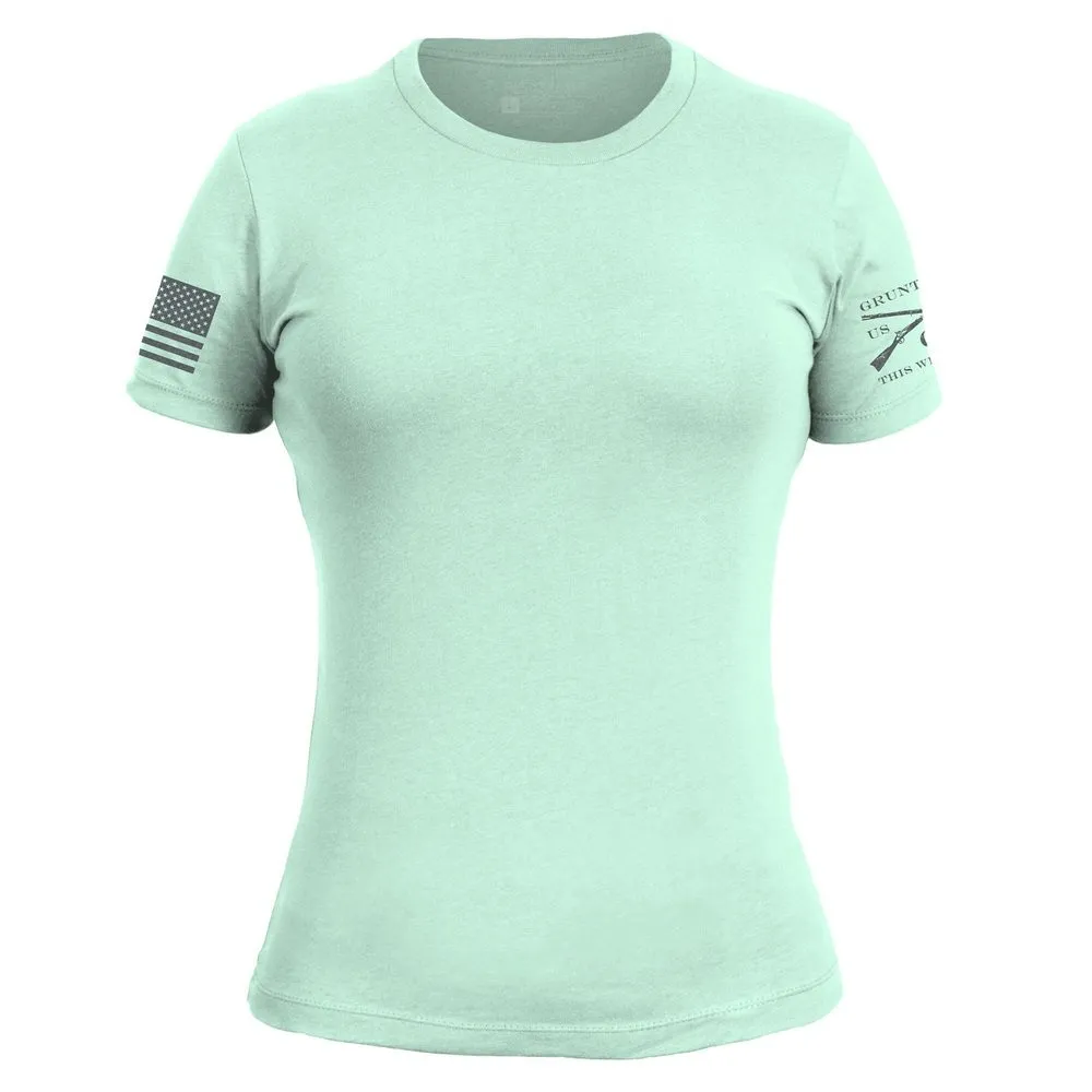 Basic T-Shirt Women's Slim Fit - Mint sold by Grunt Style
