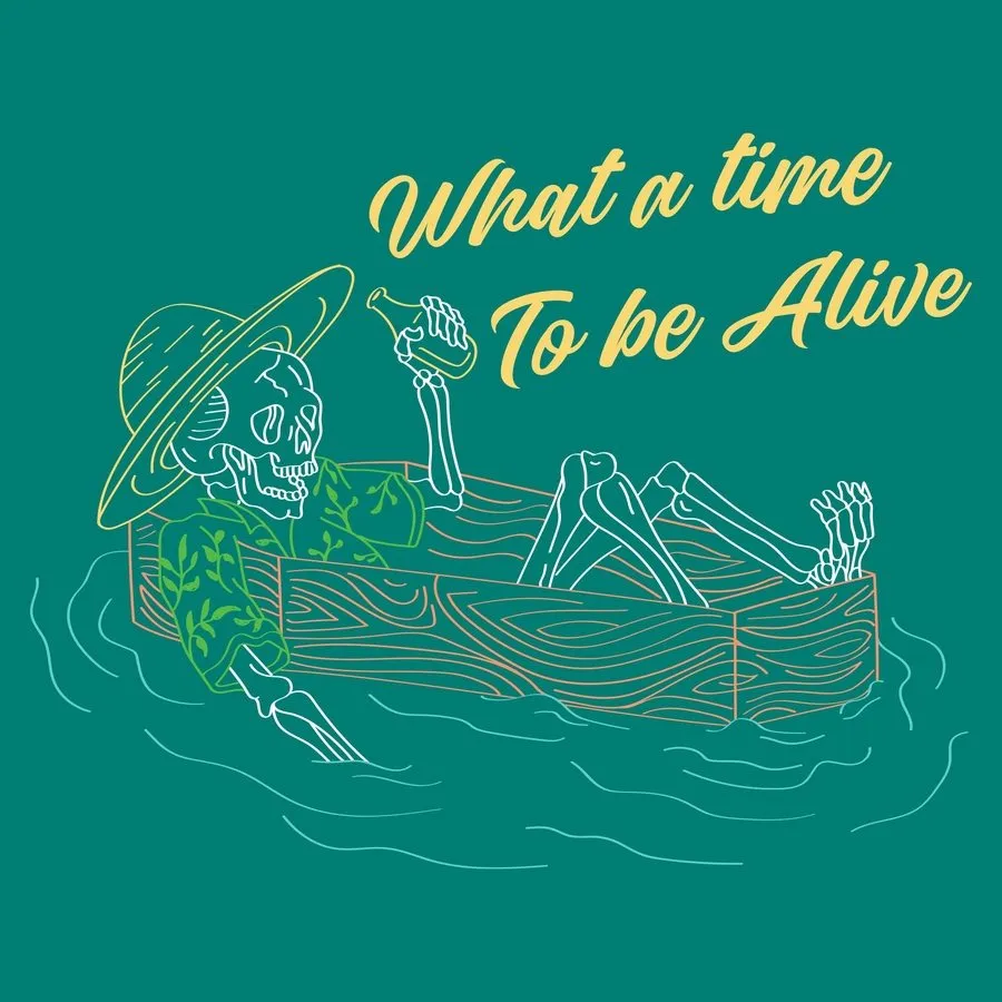 What A Time T-Shirt - Heather Aqua sold by Grunt Style product image thumbnail 2