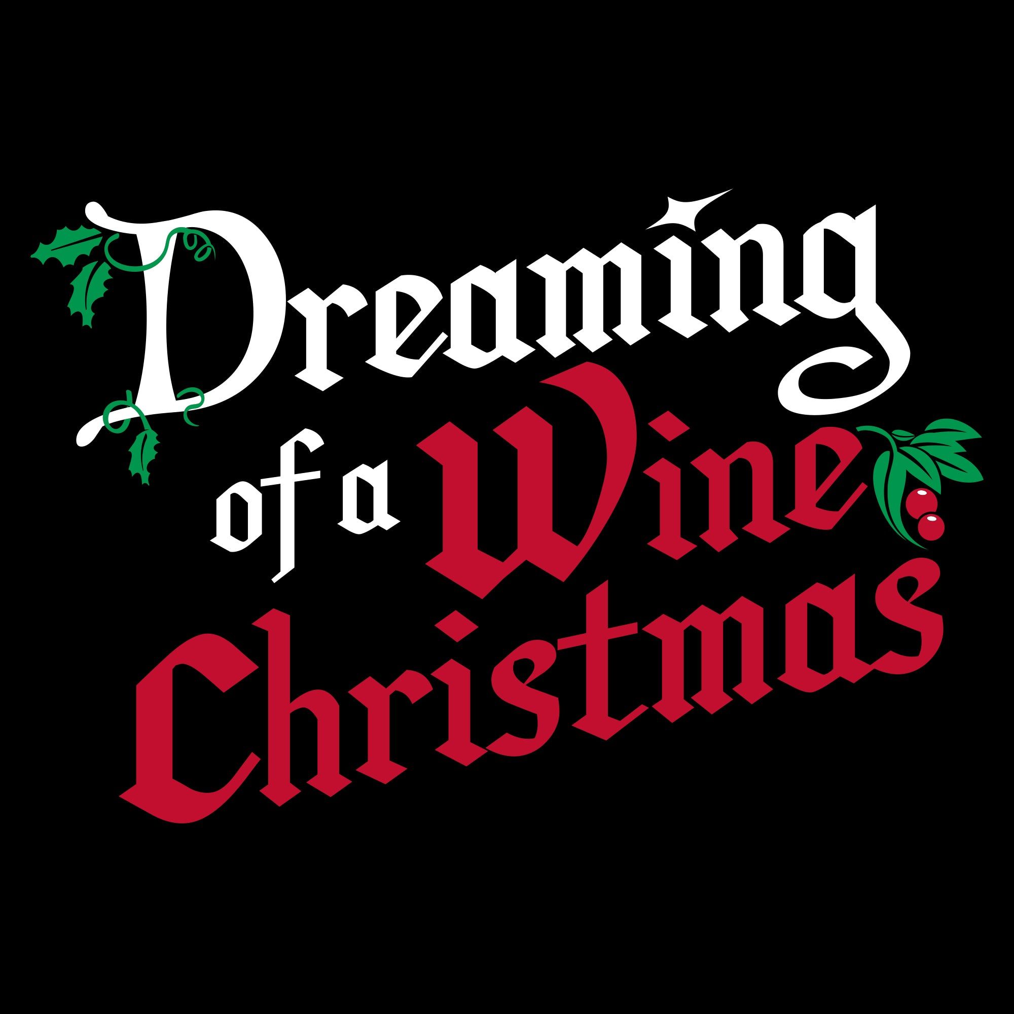 Women's Wine Christmas V-Neck - Black sold by Grunt Style product image thumbnail 2
