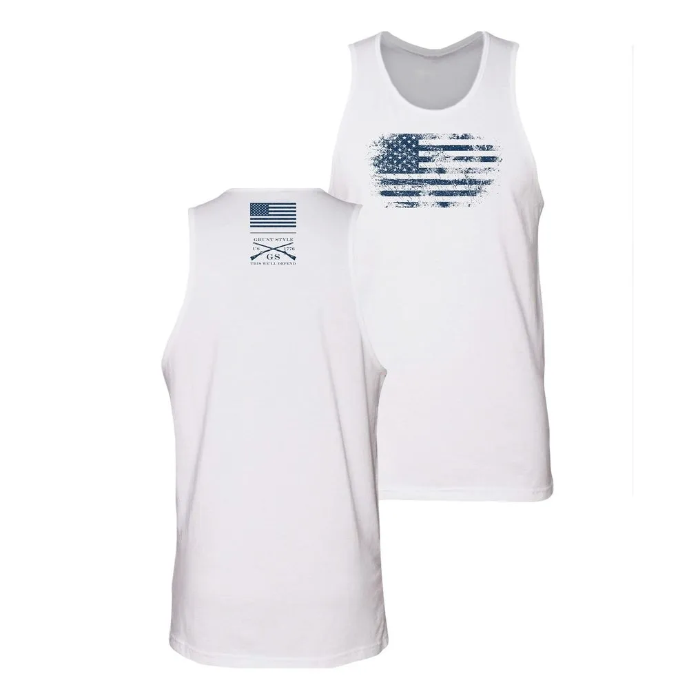 Vintage American Tank - White sold by Grunt Style