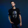 Blue Line Spartan T-Shirt - Black sold by Grunt Style
