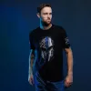 Blue Line Spartan T-Shirt - Black sold by Grunt Style