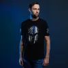 Blue Line Spartan T-Shirt - Black sold by Grunt Style