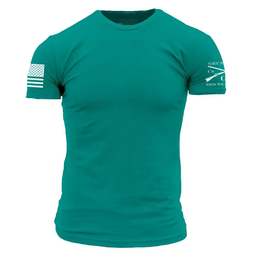 Basic T-Shirt - Heather Aqua sold by Grunt Style