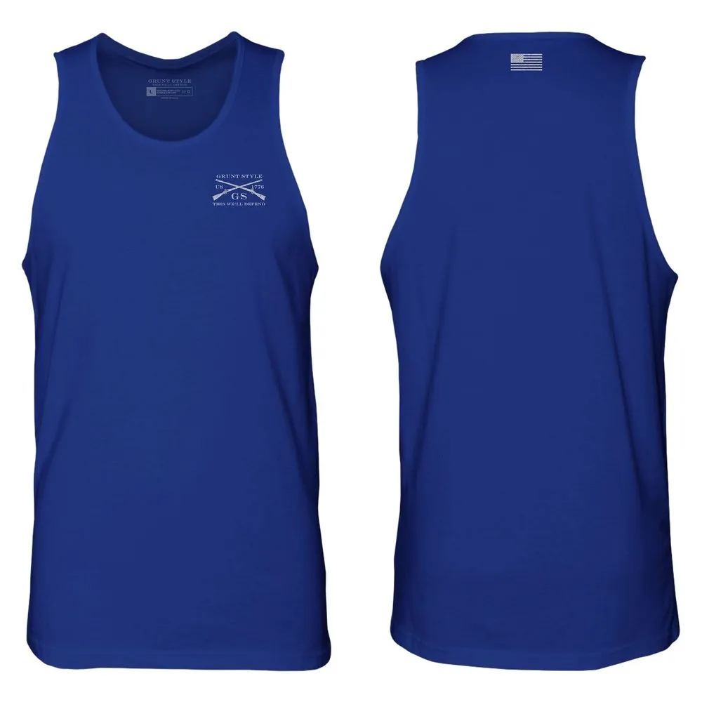 Basic Men's Tank - Royal sold by Grunt Style