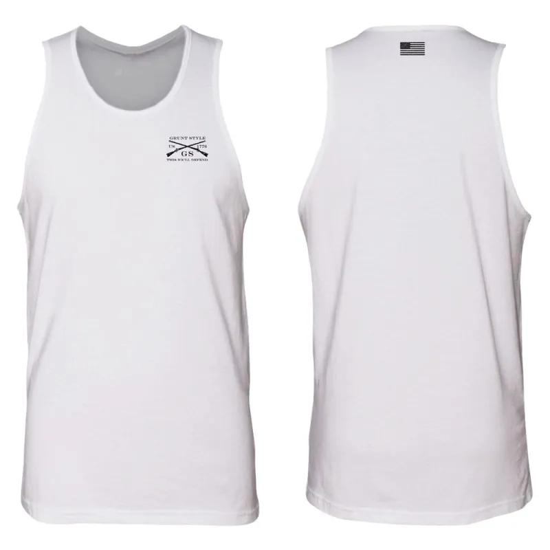 Basic Men's Tank - White sold by Grunt Style