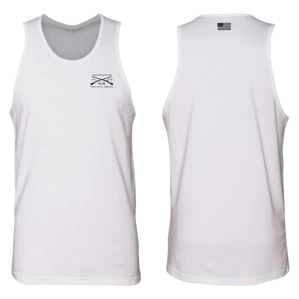 Basic Men's Tank - White sold by Grunt Style
