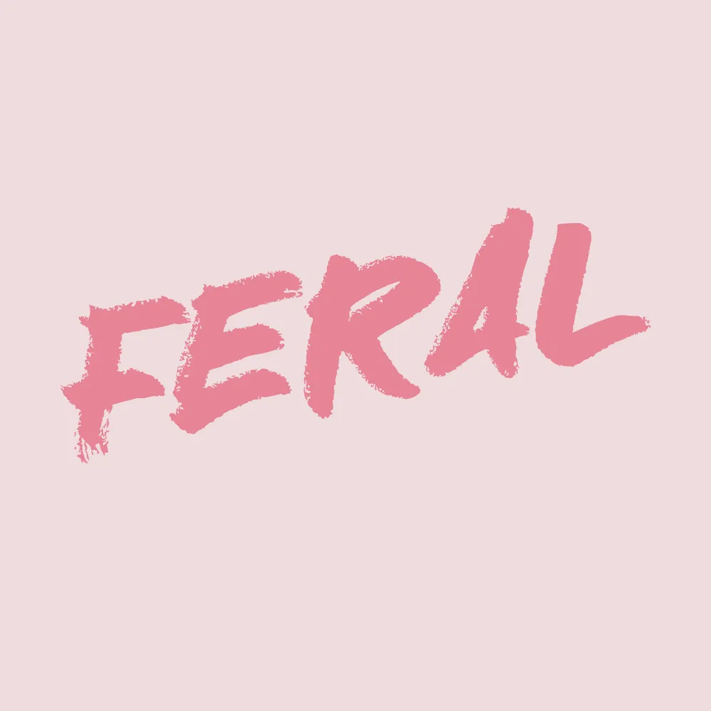 Women's Feral Boyfriend Fit T-Shirt - Light Pink sold by Grunt Style product image thumbnail 2