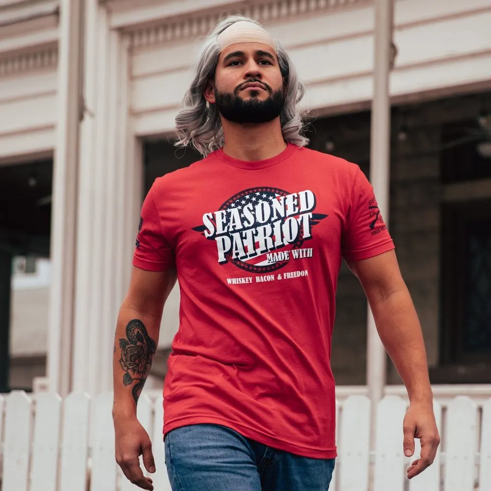 Seasoned Patriot T-Shirt - Red sold by Grunt Style product image thumbnail 3