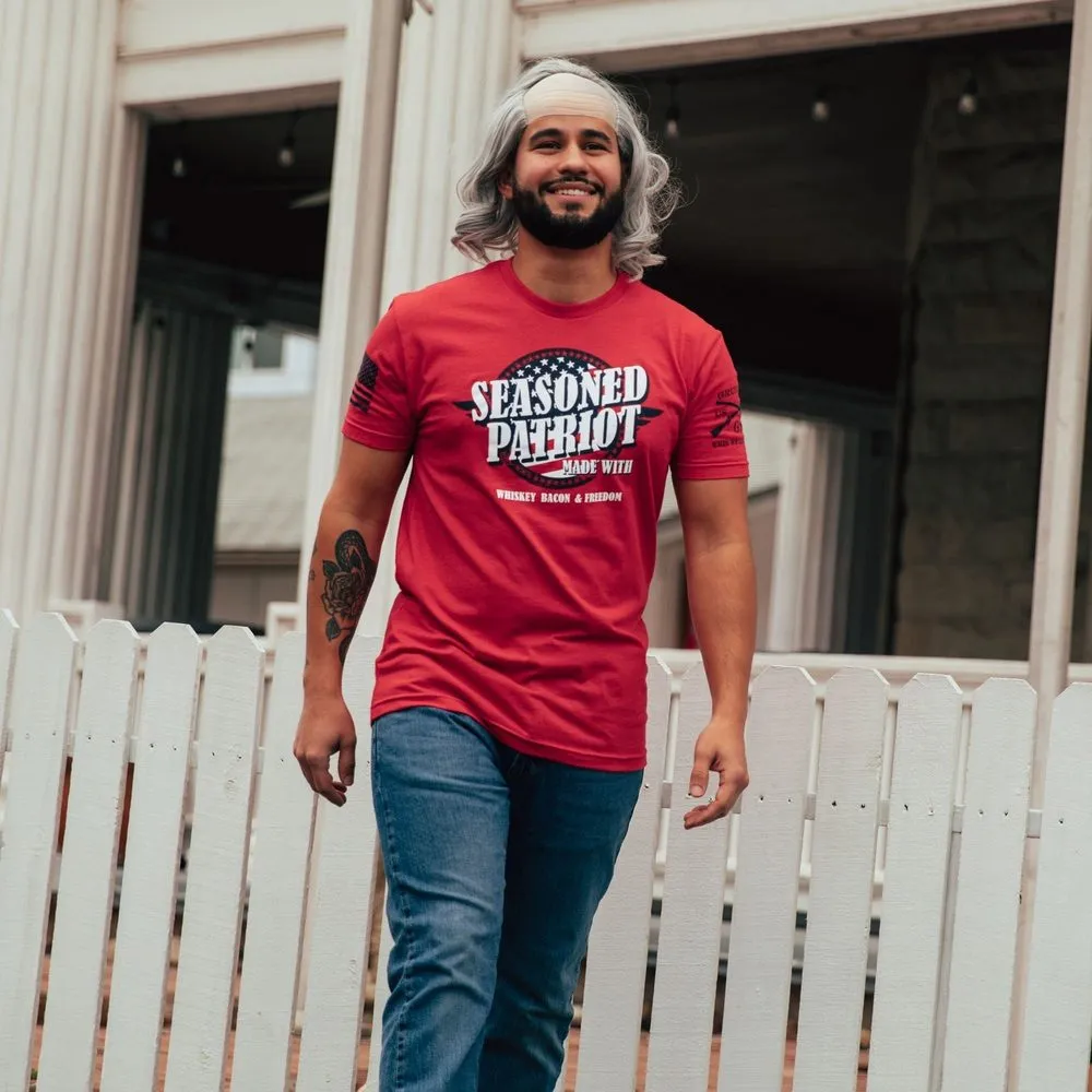Seasoned Patriot T-Shirt - Red sold by Grunt Style product image thumbnail 4
