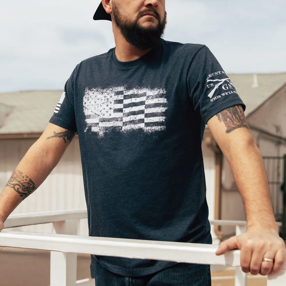 Bar Flag T-Shirt - Midnight Navy sold by Grunt Style product image thumbnail 3