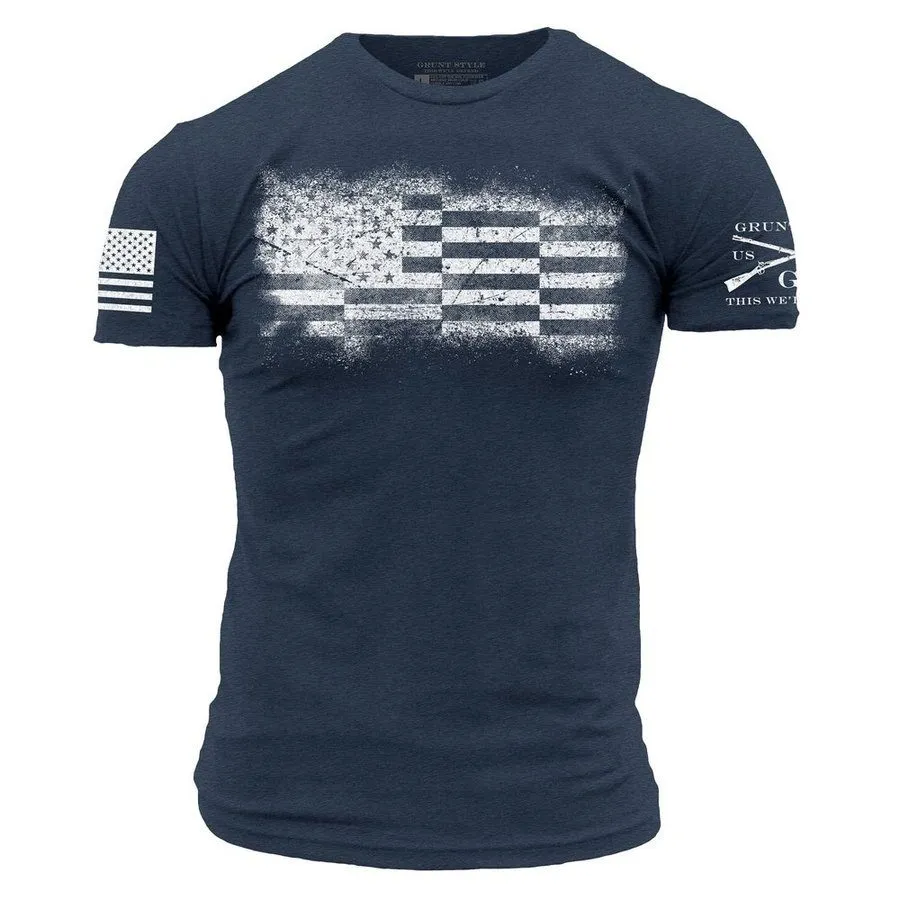 Bar Flag T-Shirt - Midnight Navy sold by Grunt Style