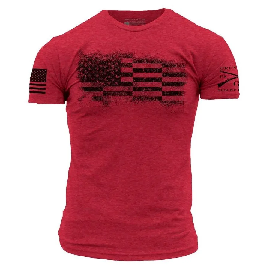 Bar Flag T-Shirt - Red sold by Grunt Style