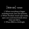 Texas Defined Open Carry T-Shirt - Black sold by Grunt Style