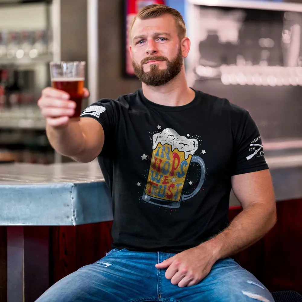 In Hops We Trust T-Shirt - Black sold by Grunt Style product image thumbnail 3