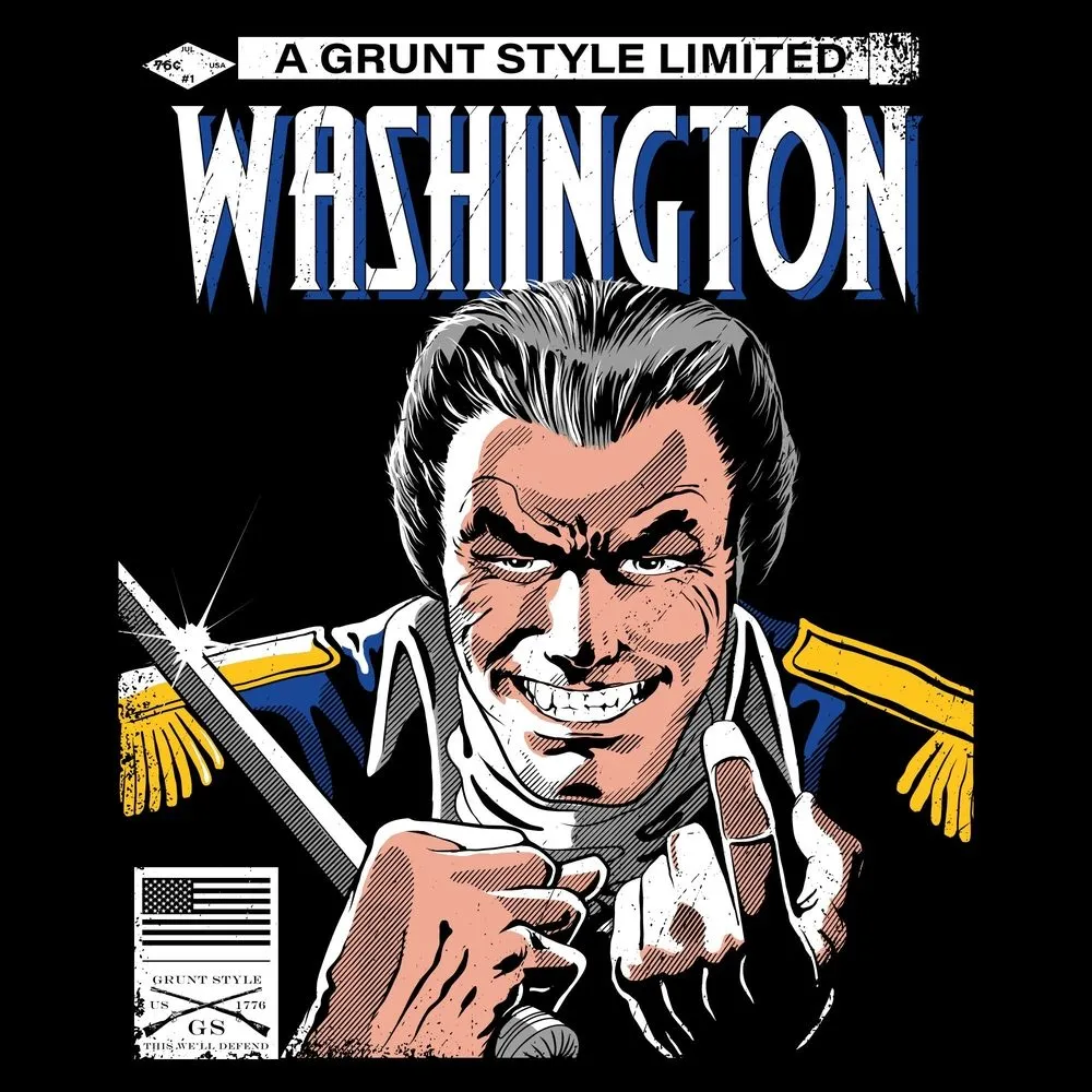 Washington Edition T-Shirt - Black sold by Grunt Style product image thumbnail 2