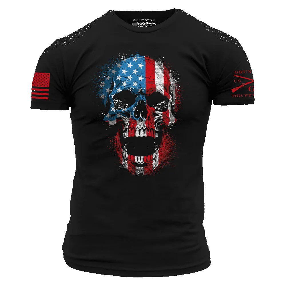American Reaper Skull T-Shirt - Black sold by Grunt Style