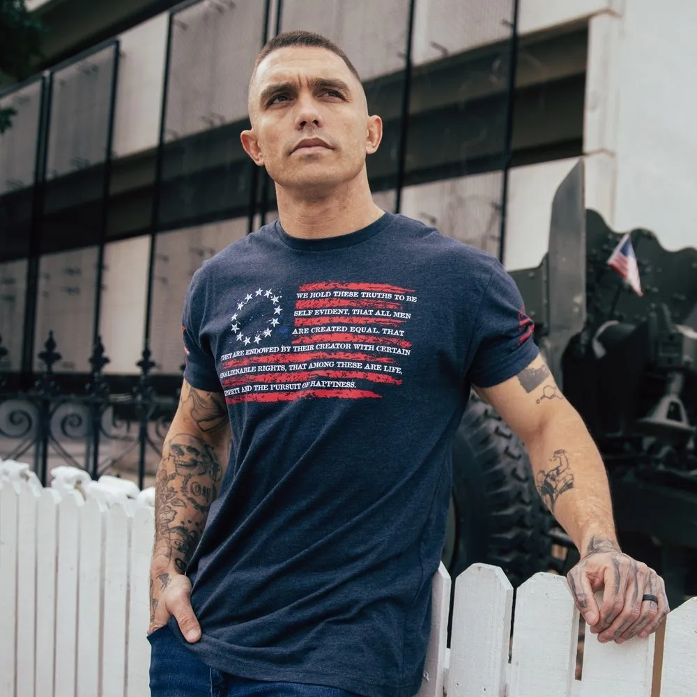 Declaration T-Shirt - Midnight Navy sold by Grunt Style product image thumbnail 3