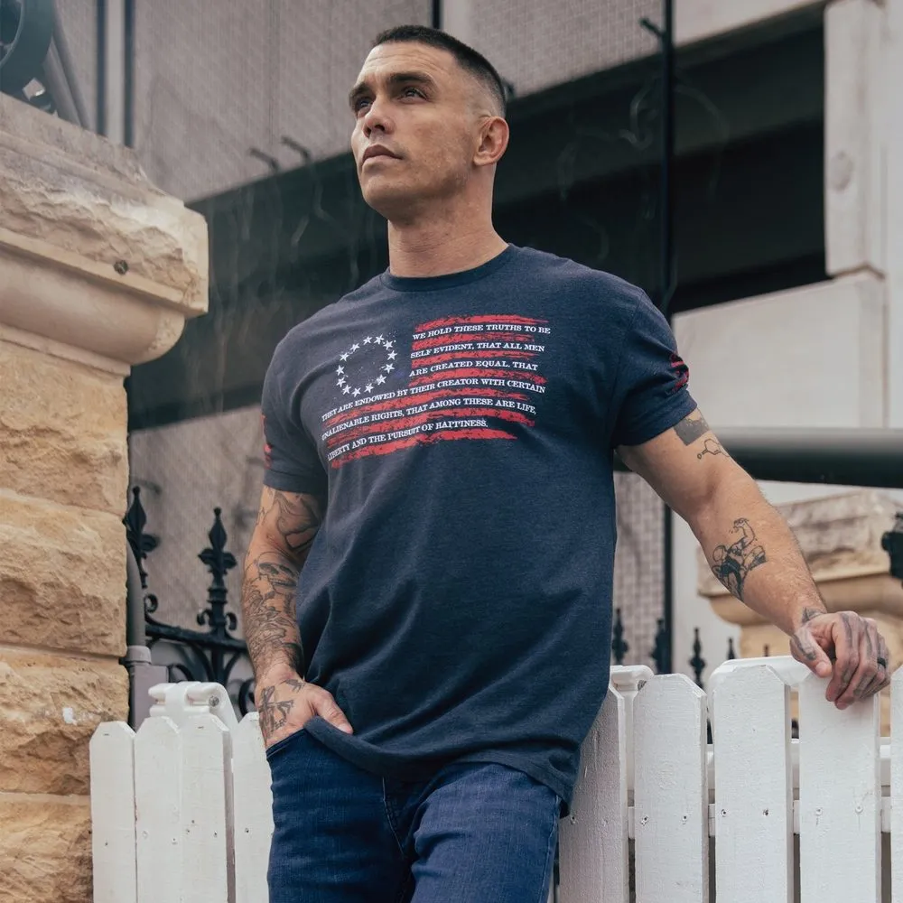 Declaration T-Shirt - Midnight Navy sold by Grunt Style product image thumbnail 5