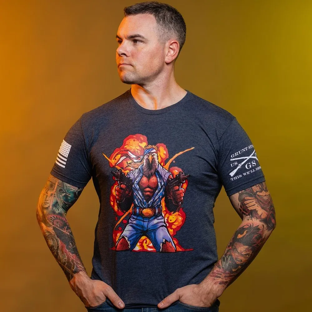 Eagle Fury T-Shirt - Midnight Navy sold by Grunt Style product image thumbnail 3
