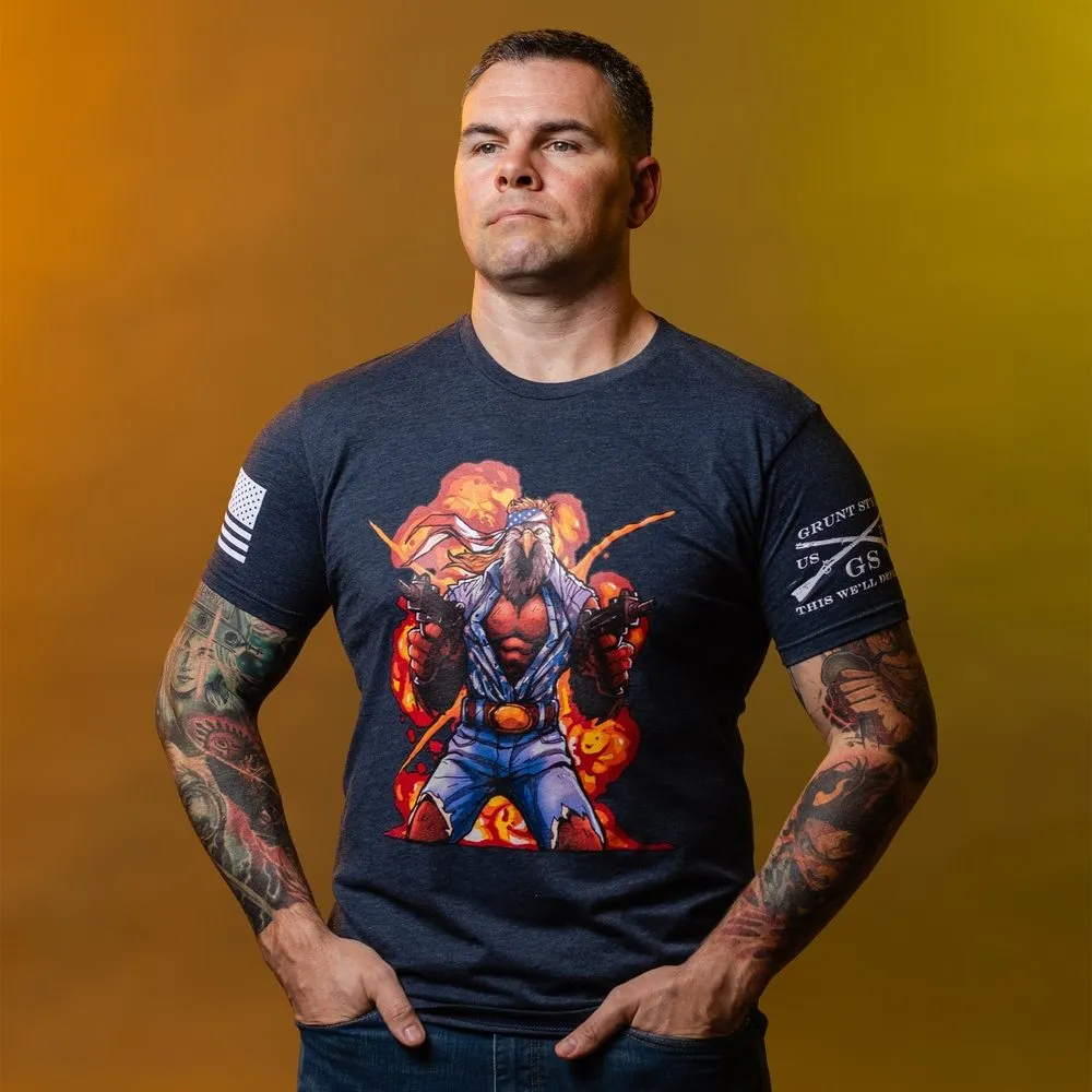 Eagle Fury T-Shirt - Midnight Navy sold by Grunt Style product image thumbnail 4