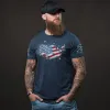 America Has Landed T-Shirt - Midnight Navy sold by Grunt Style