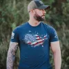 America Has Landed T-Shirt - Midnight Navy sold by Grunt Style