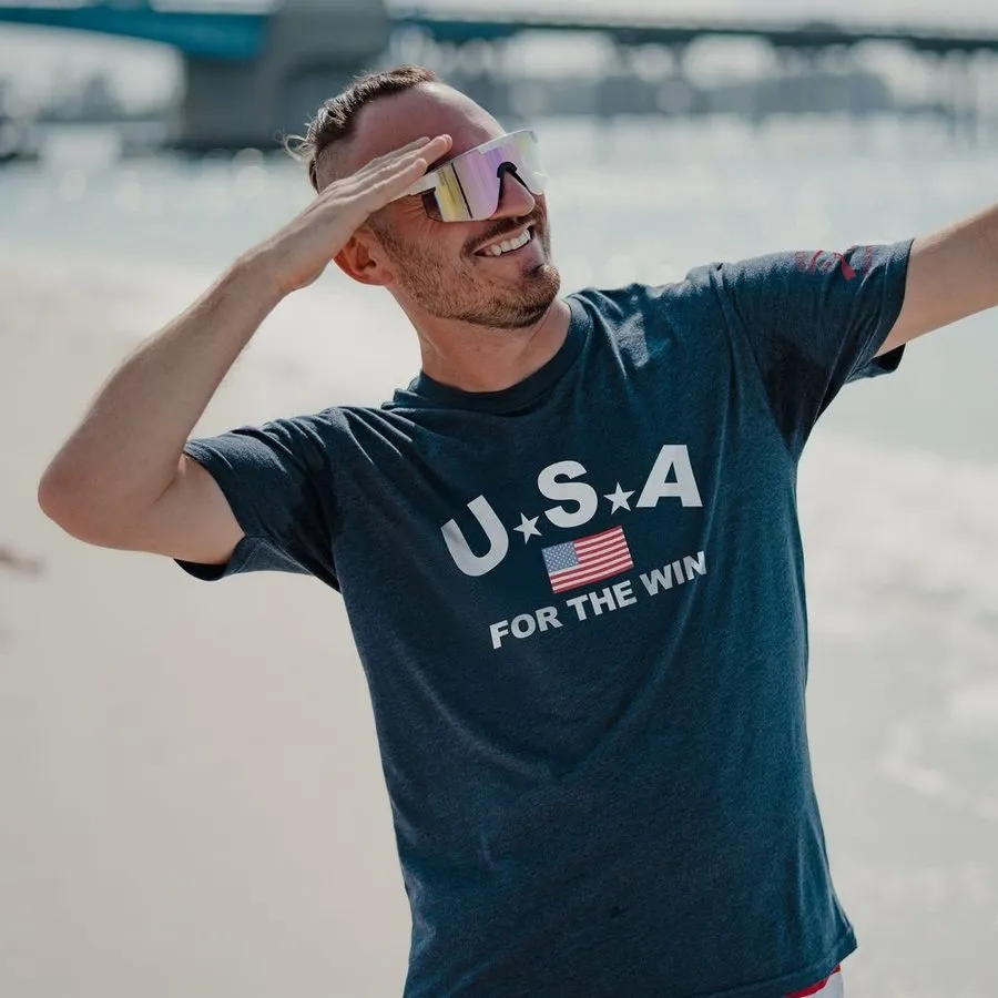 USA For The Win T-Shirt - Midnight Navy sold by Grunt Style product image thumbnail 5