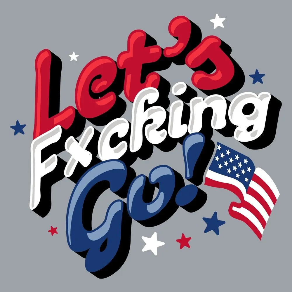 Let's F*cking Go T-Shirt - Dark Heather Gray sold by Grunt Style product image thumbnail 2