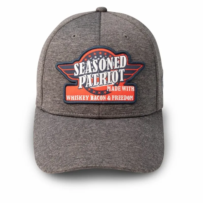 Seasoned Patriot Stretch Fit Hat - Gray sold by Grunt Style