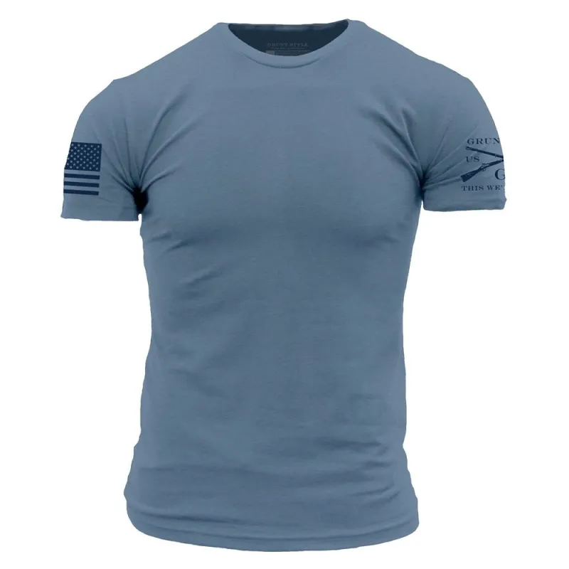 Basic T-Shirt - Captain Blue sold by Grunt Style