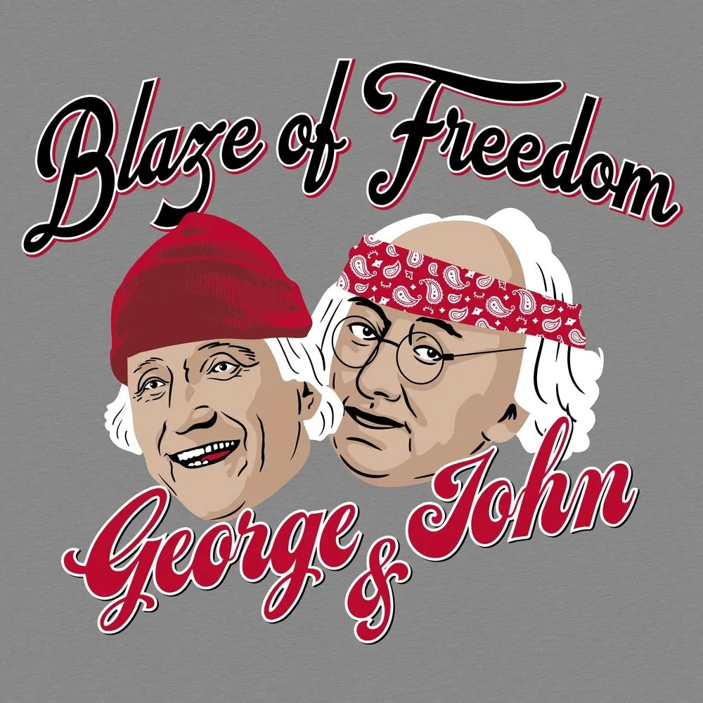 Blaze of Freedom T-Shirt - Dark Heather Gray sold by Grunt Style product image thumbnail 2