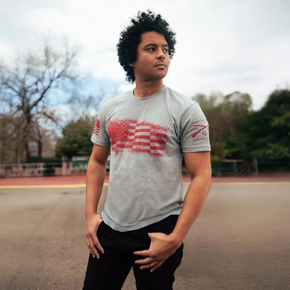 Bar Flag T-Shirt - Dark Heather Gray sold by Grunt Style product image thumbnail 5