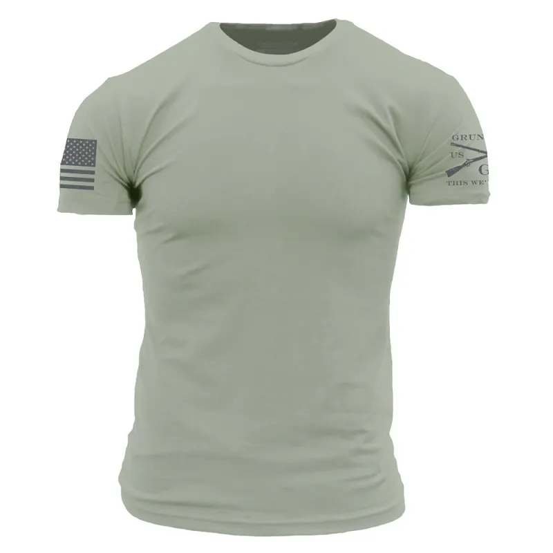 Basic T-Shirt - Light Sage sold by Grunt Style